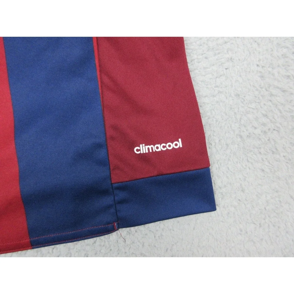 FC Barcelona Jersey Mens Medium Red Logo Futbol Soccer Adidas